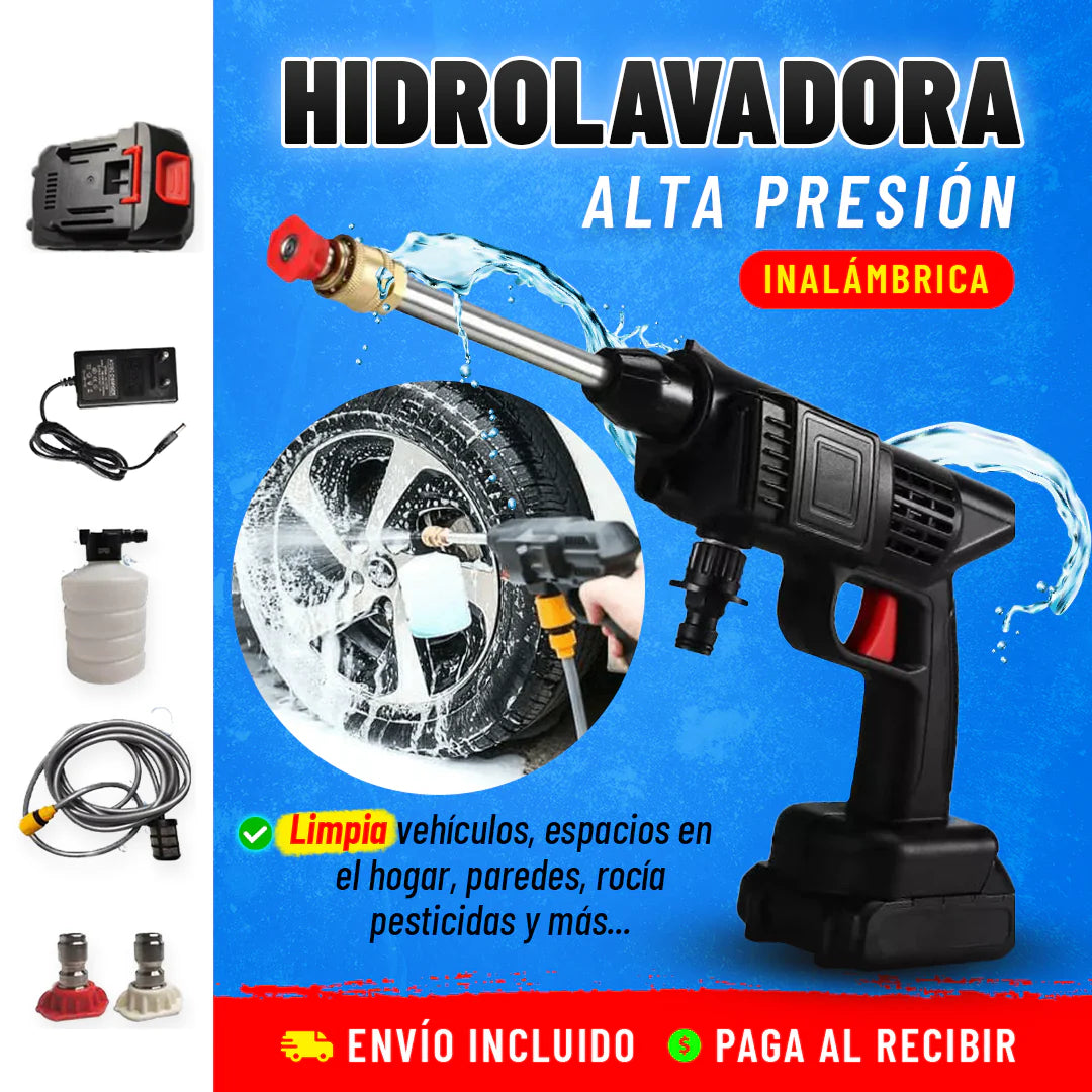 Hidrolavadora Inalámbrica de Alto Rendimiento