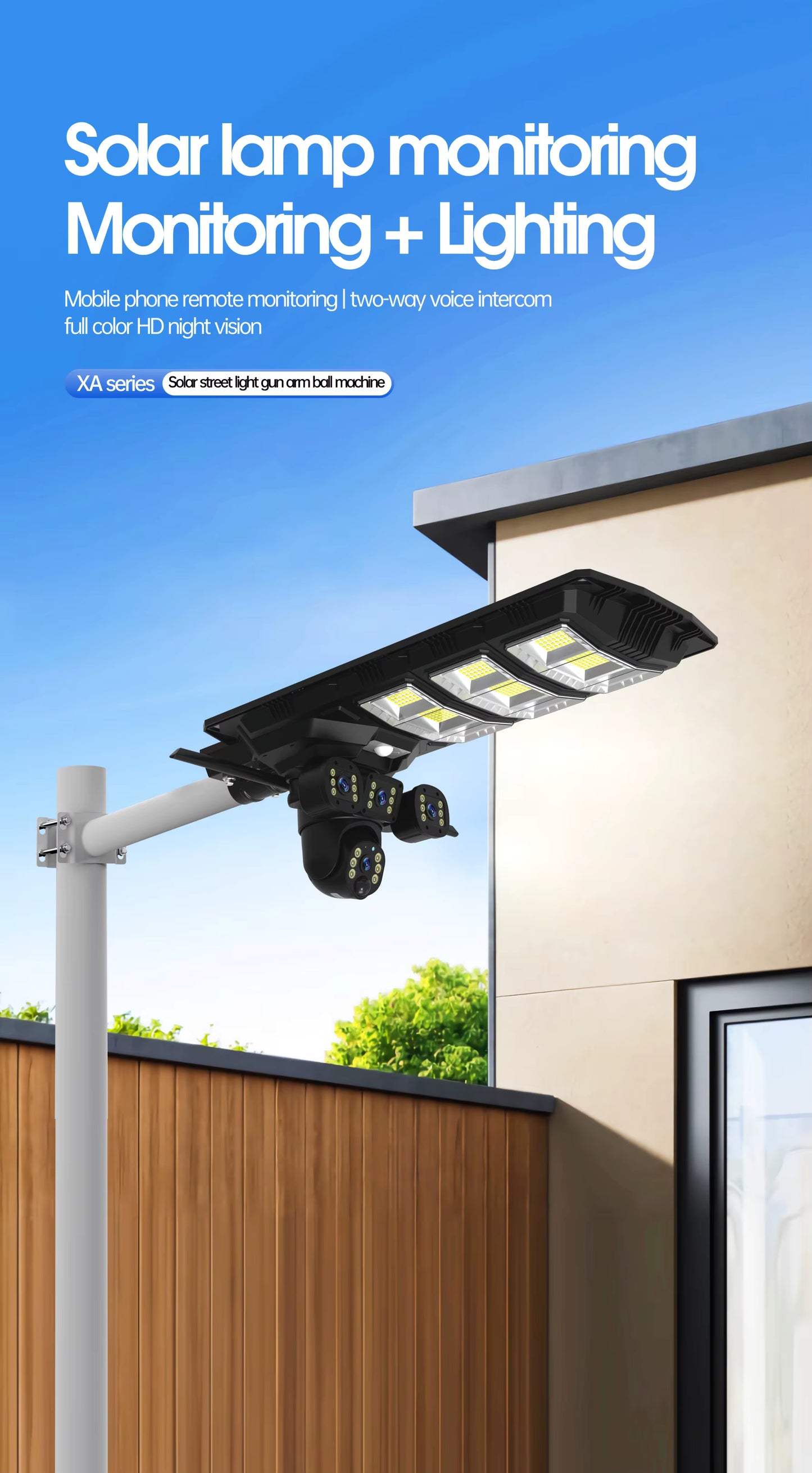 Lámpara solar + kit de cámaras