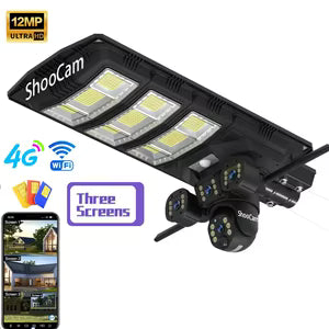 Lámpara solar + kit de cámaras