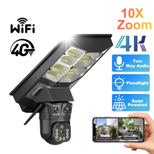 Lámpara solar + kit de cámaras